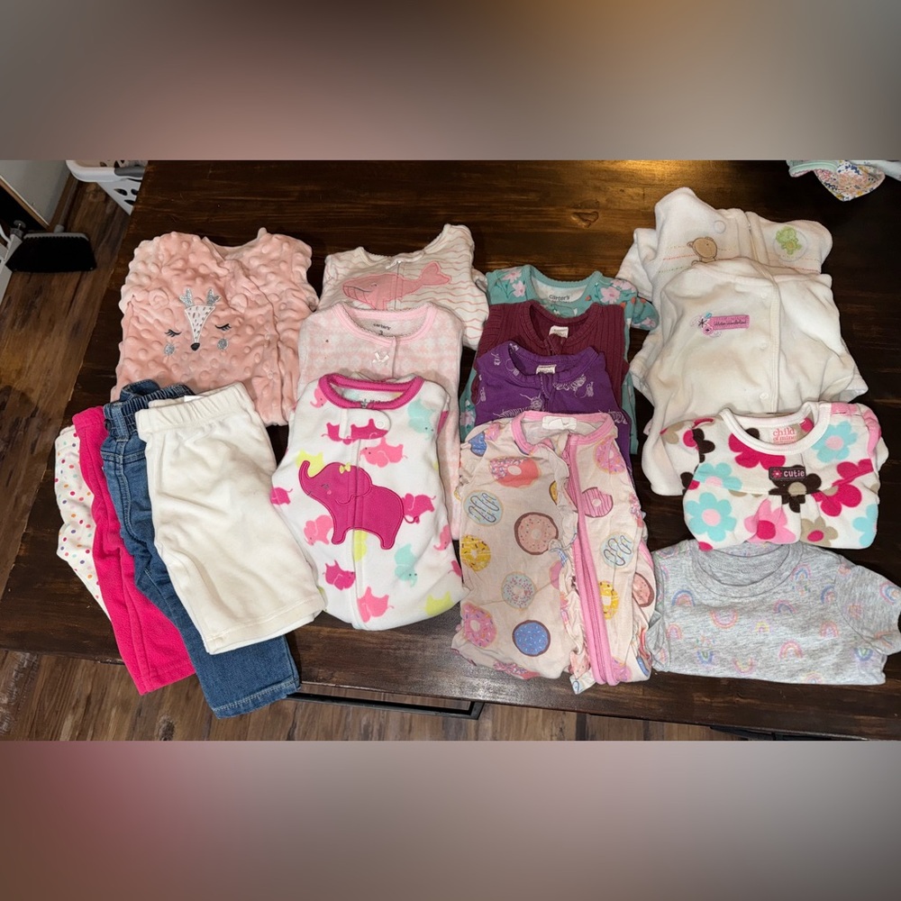 0-3 month baby girl clothing